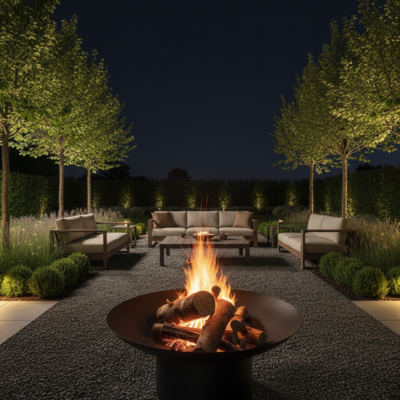 Paila para Fogata a Leña en Lámina Grande - Negra