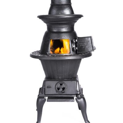 Chimenea y Estufa a Leña en Hierro Fundido Texana Pequeña